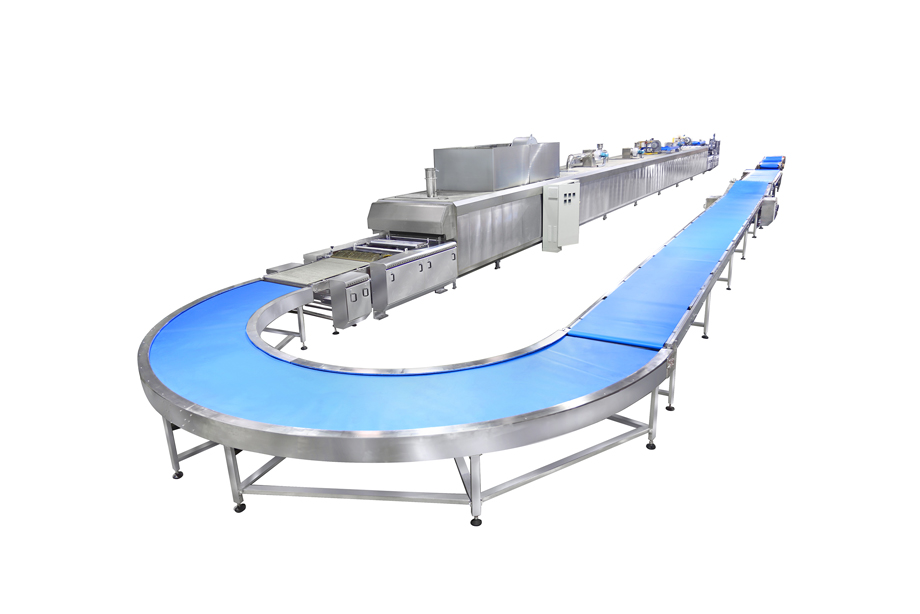Cooling conveyor line